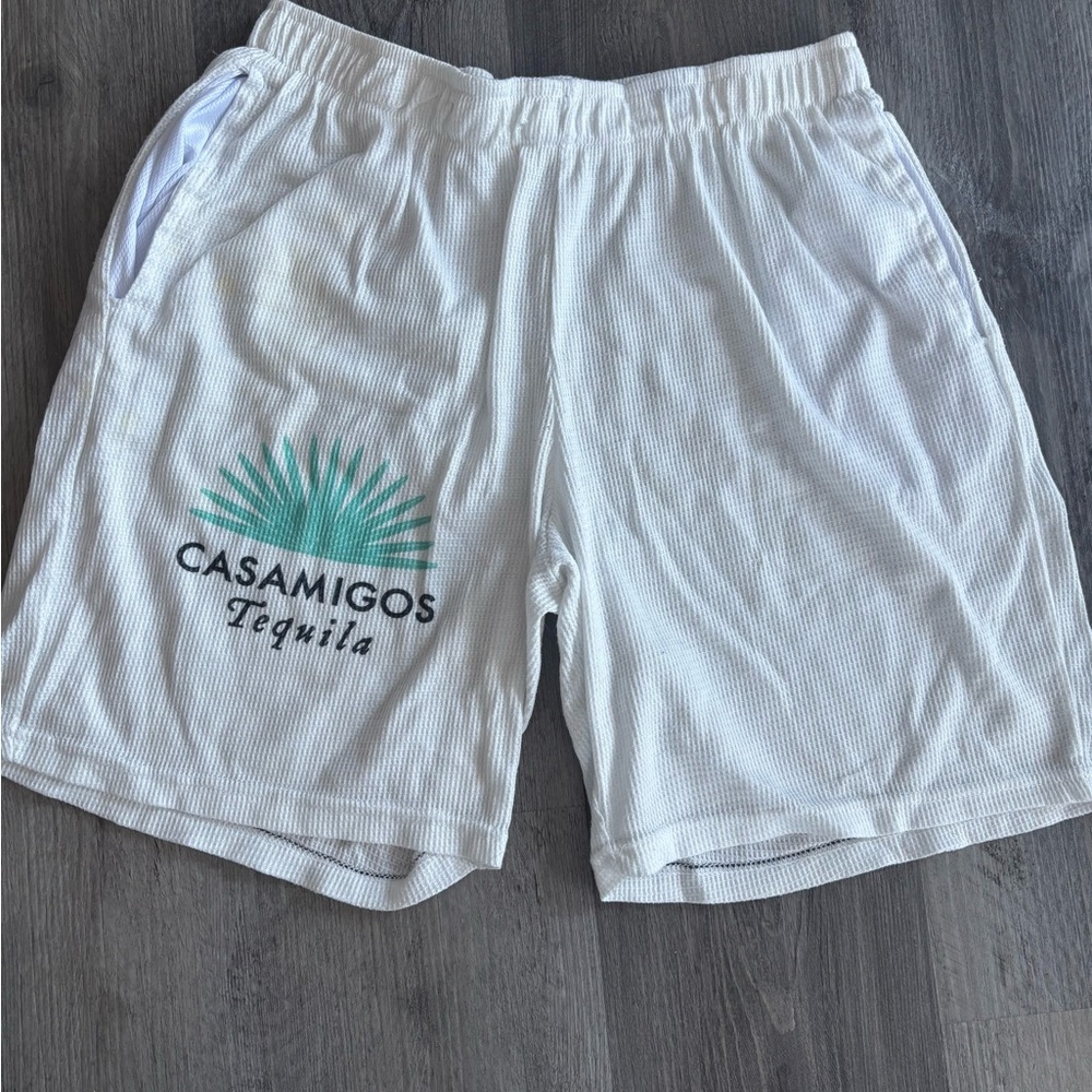 White Athletic Men's Shorts